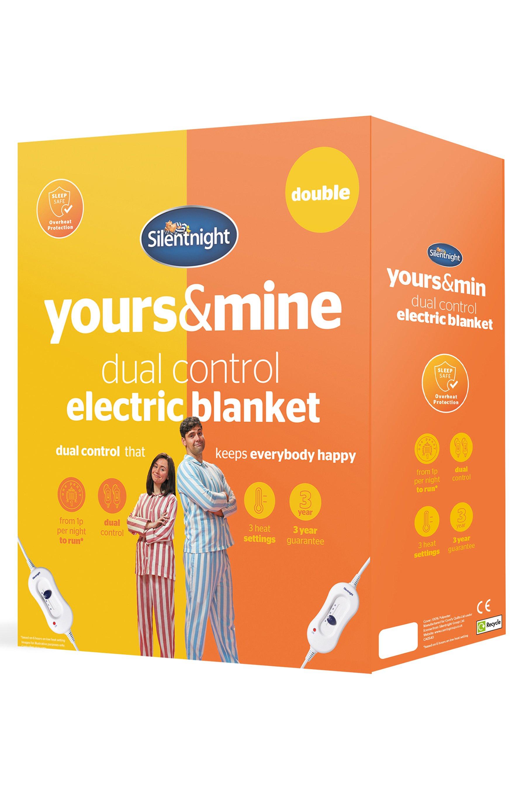 Control　and　Studio　Mine　Yours　Electric　Blanket　Silentnight　Dual