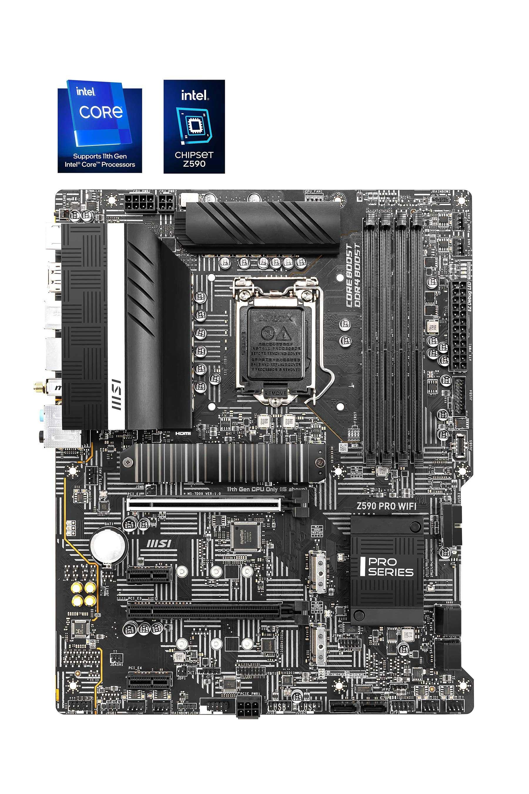 Msi Z590 Pro Wifi Atx Motherboard MSI US