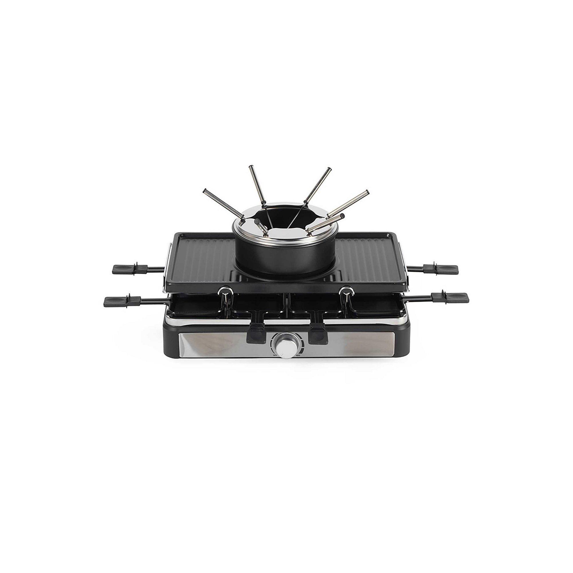 Salter Electric 8-Piece Non-Stick Stone Raclette Grill and Fondue Set