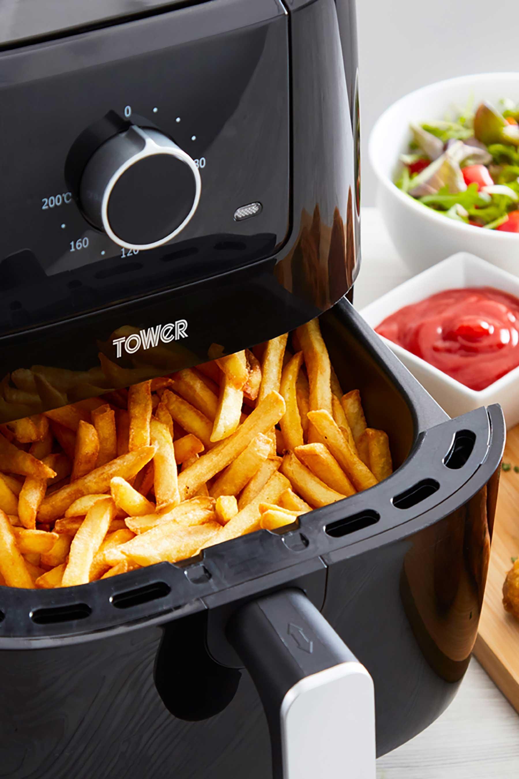 Tower T17078BF Vortx 3 Litre Manual Air Fryer - Black