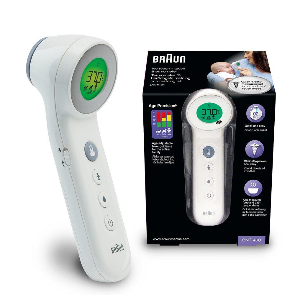 Braun Braun No Touch and Touch Thermometer with Age Precision | White