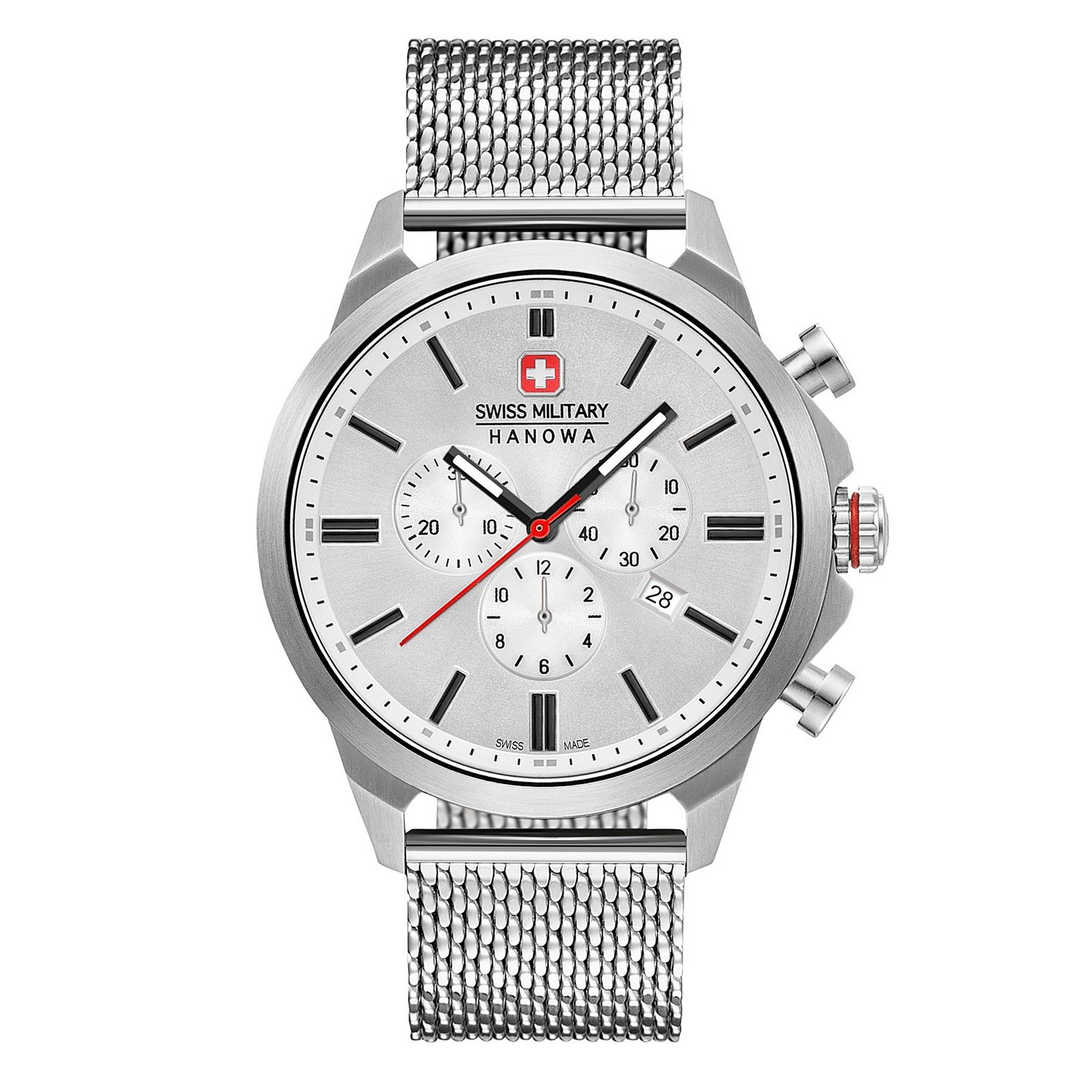 Swiss Military Chrono Classic II Mesh Bracelet Strap Watch with W...