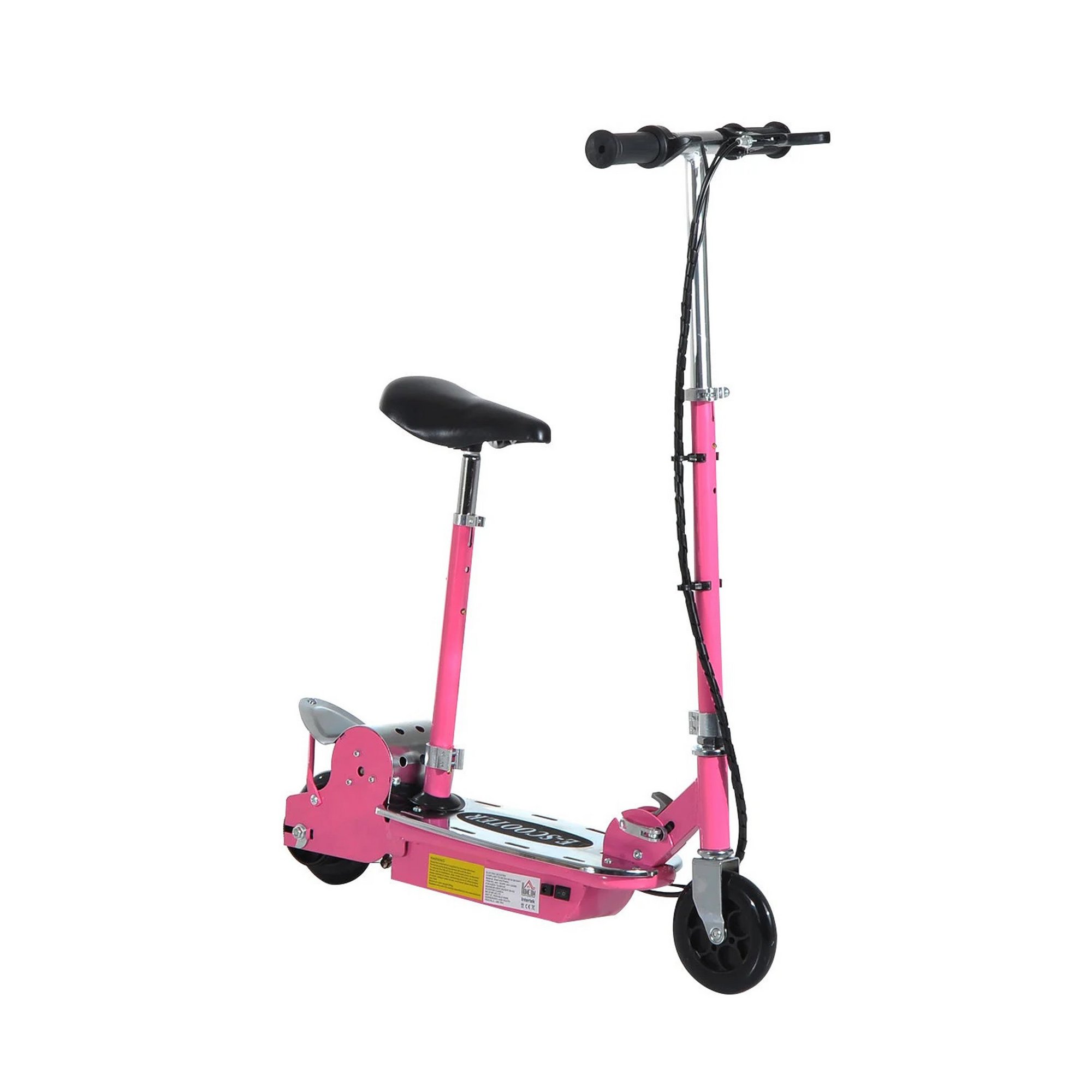 HOMCOM Pink 120W Electric Scooter