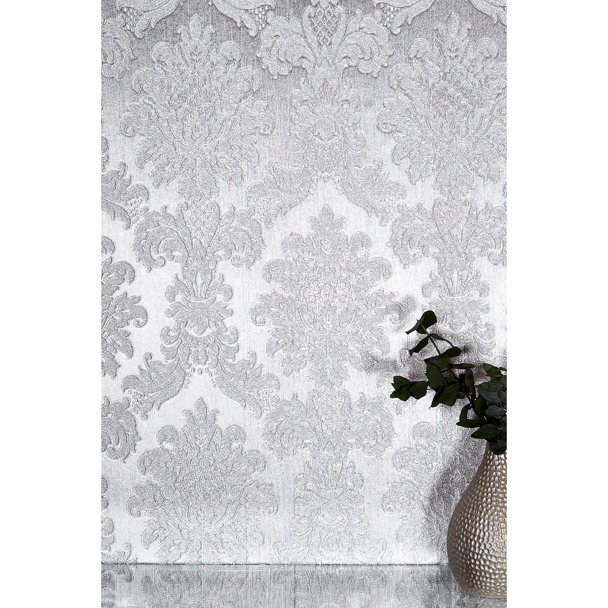Image of Arthouse Opulence Silver Wallpaper