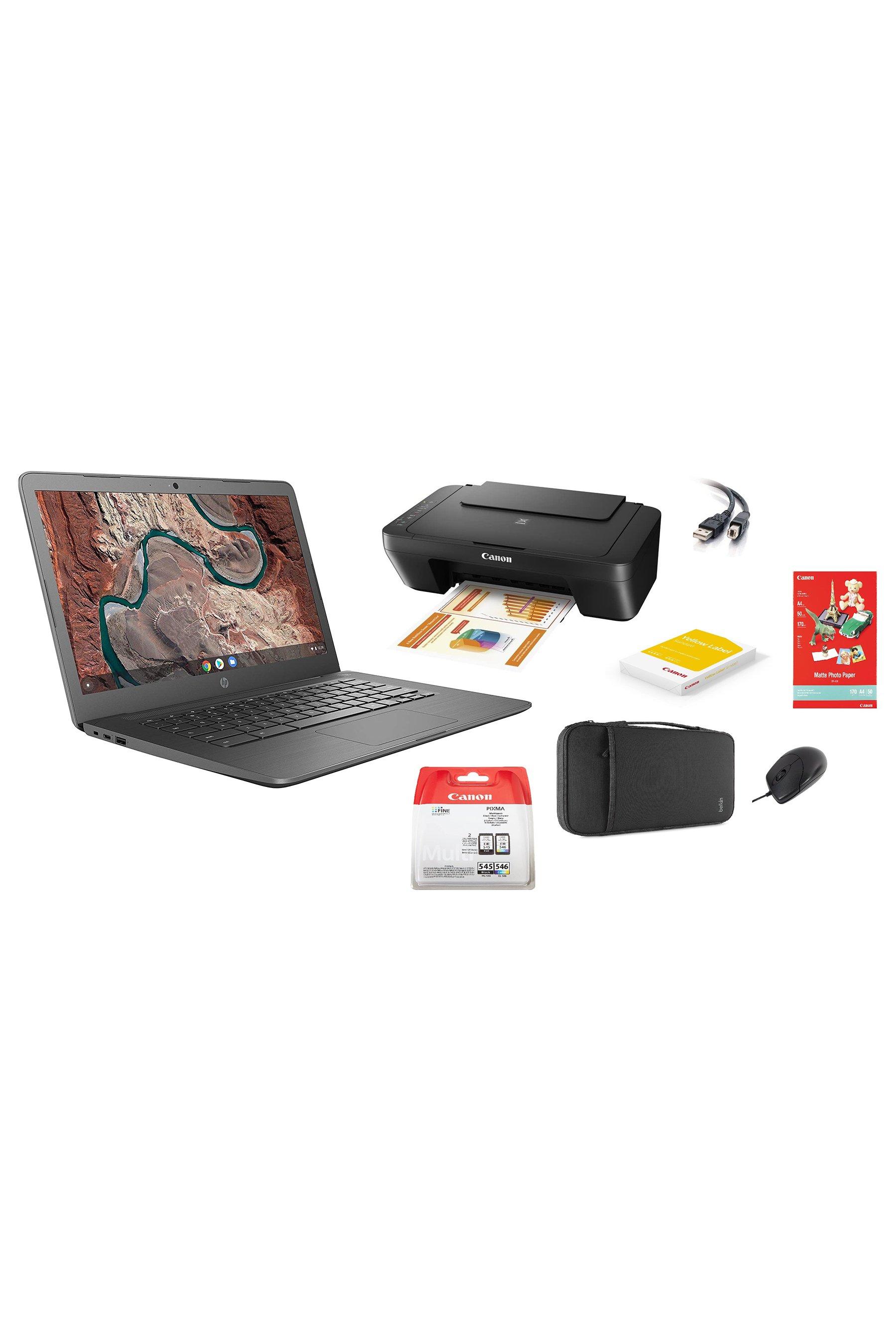 HP 14 Inch Chromebook with Complete Home Office Bundle | Studio