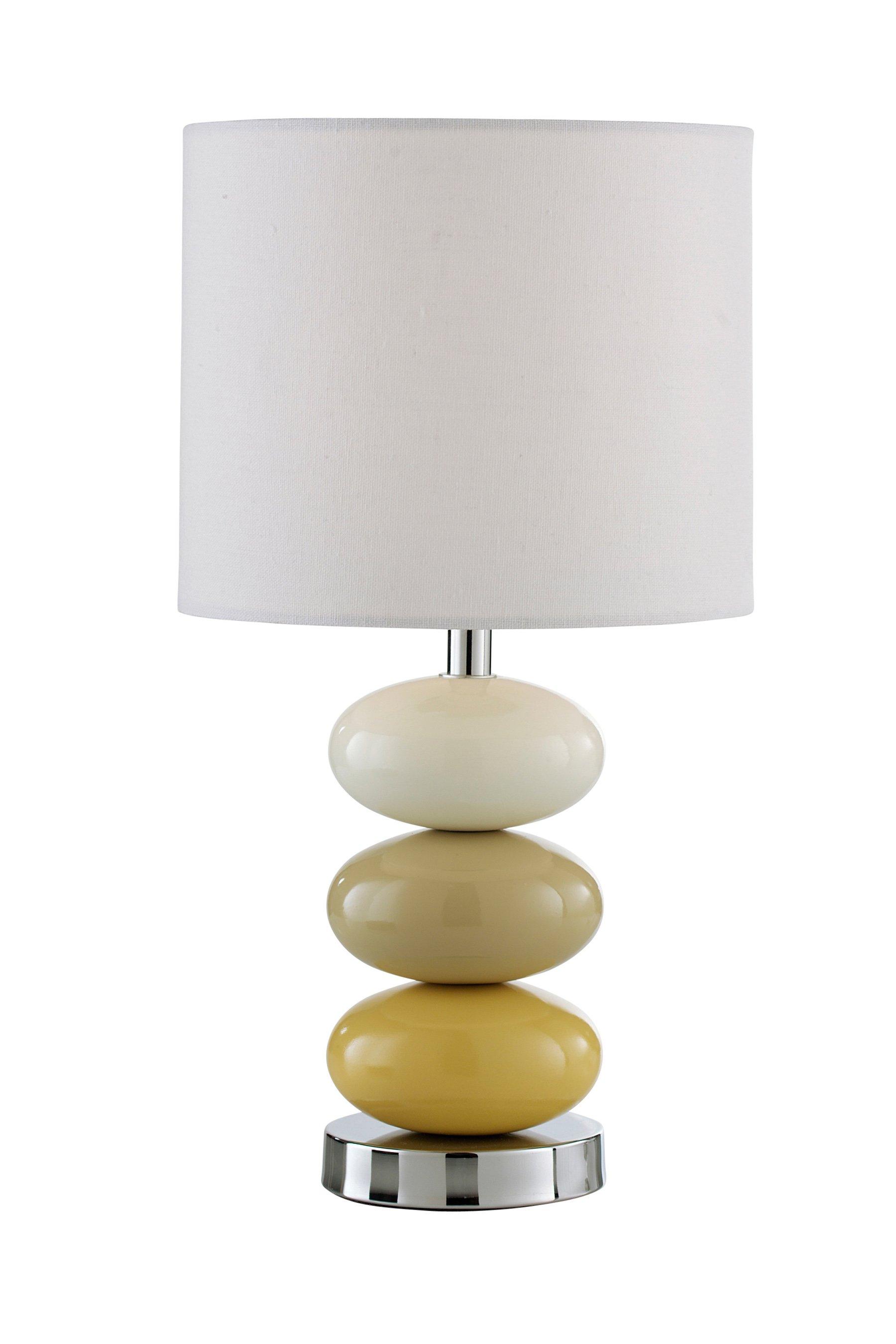 Esme Ochre Table Lamp - Yellow - Ceramic/Fabric