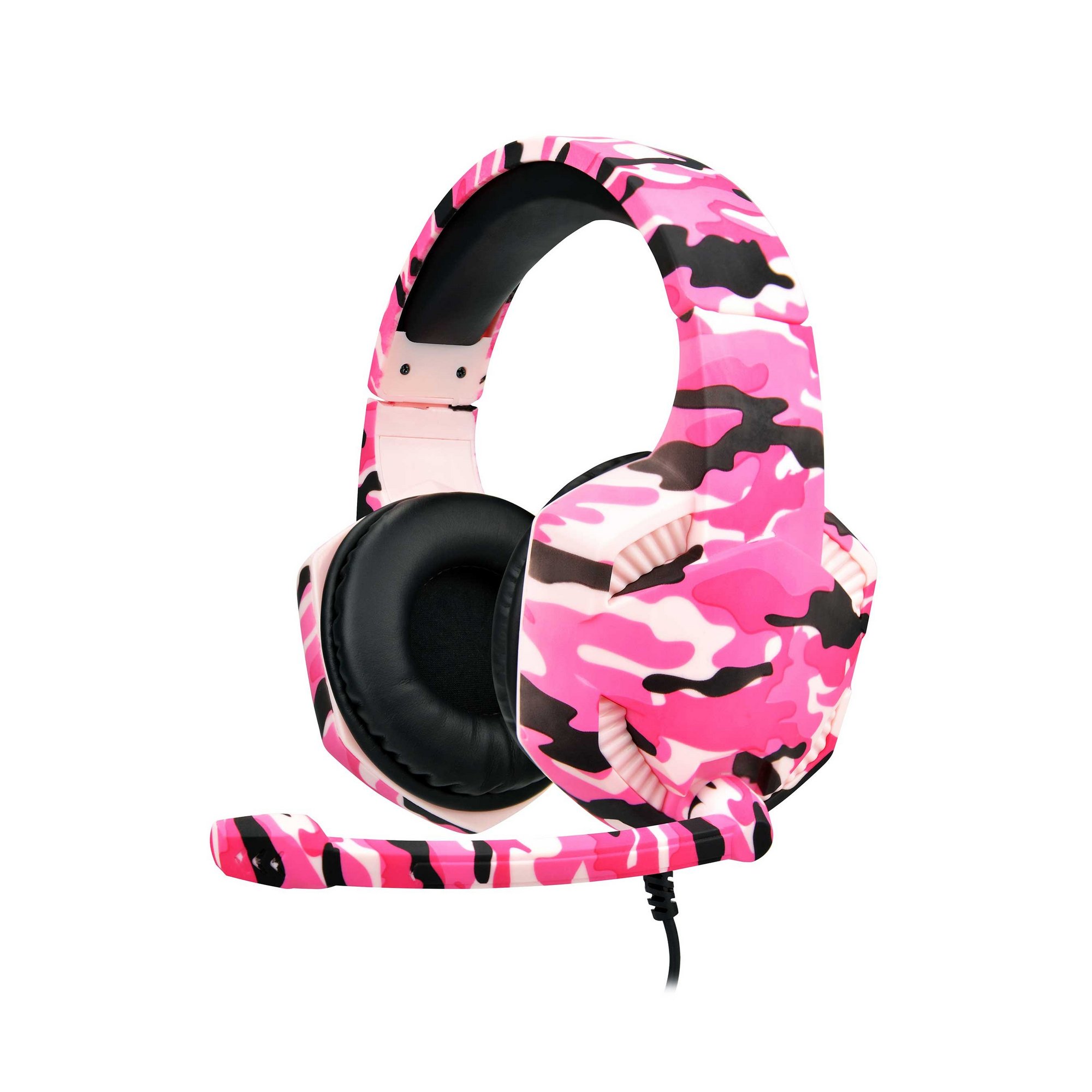 Subsonic Pink Power Camo Gaming Headset
