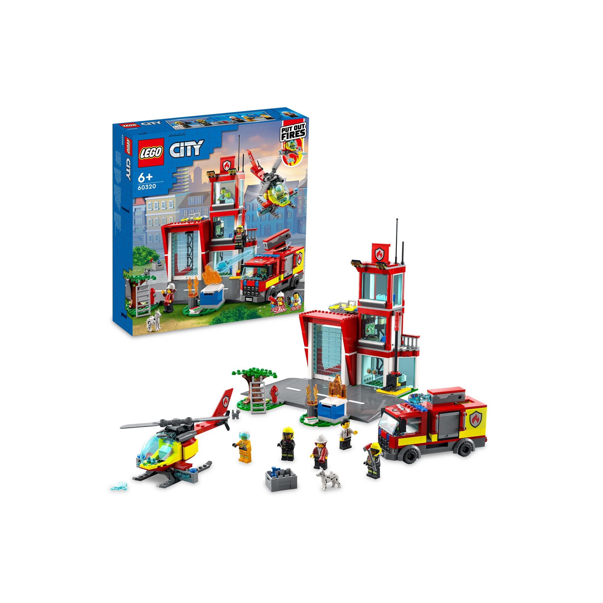 Lego City LEGO Fire Station Set with Truck Toy 60320