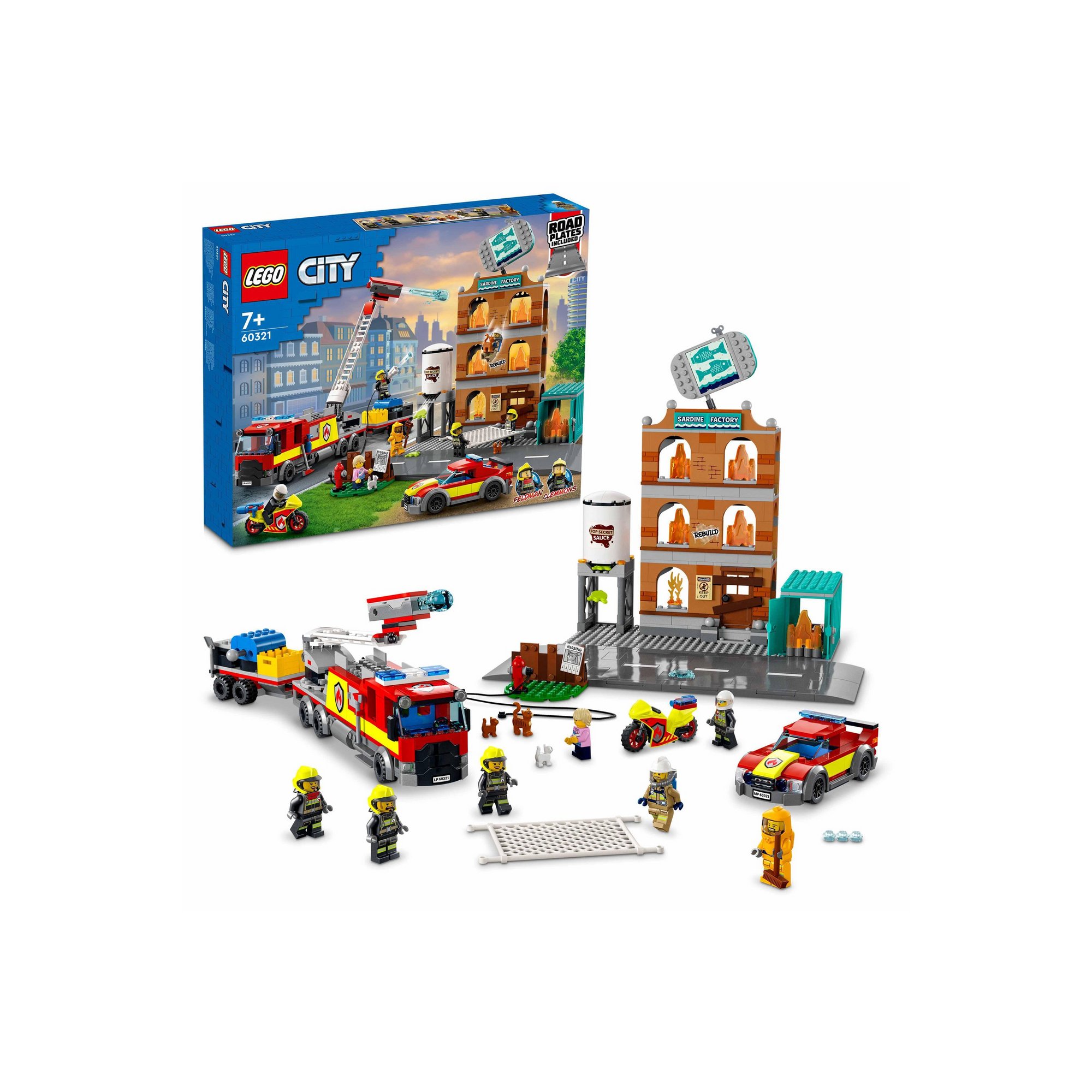 Lego City LEGO Fire Brigade Set with Truck Toy 60321