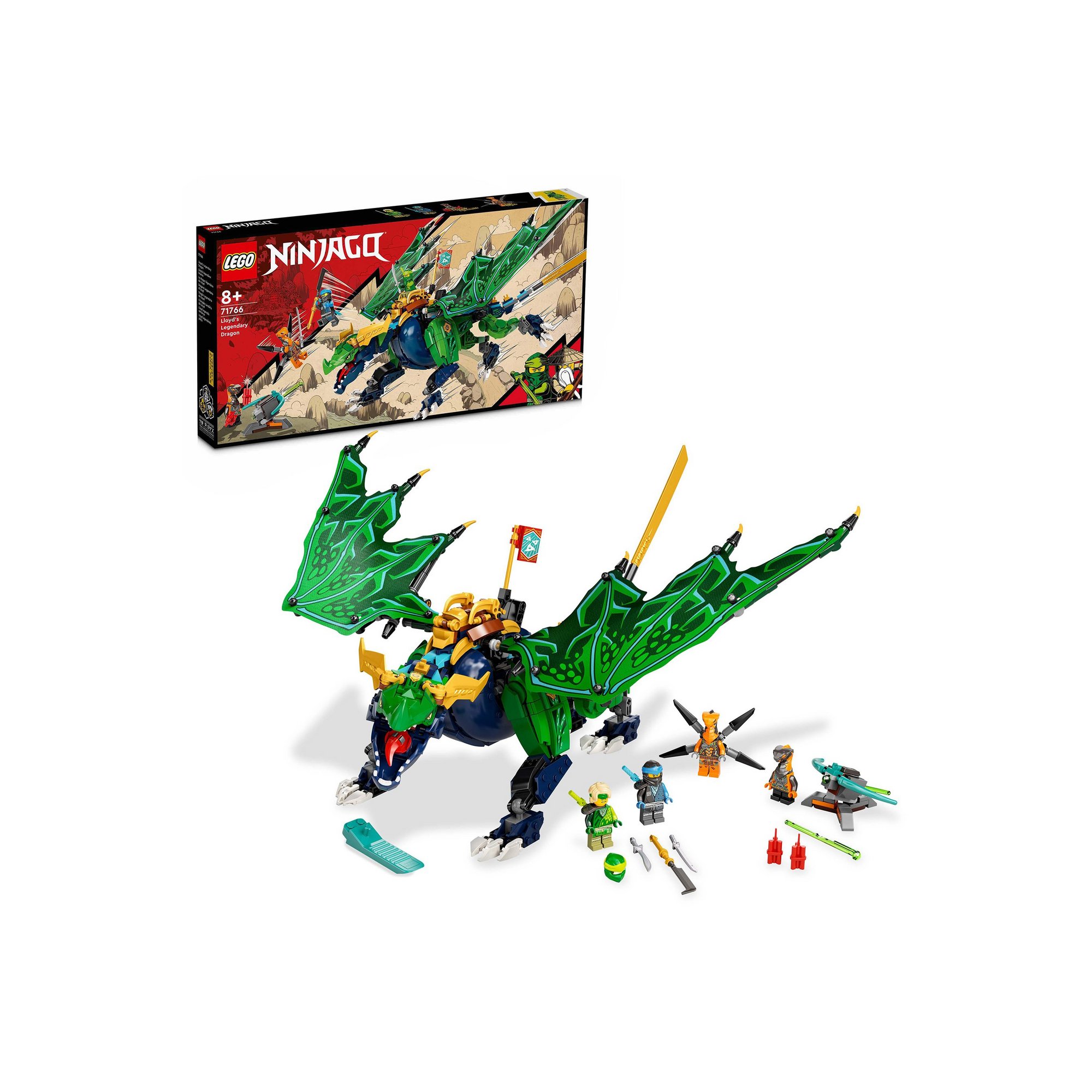 LEGO NINJAGO Lloyds Legendary Dragon Toy 71766
