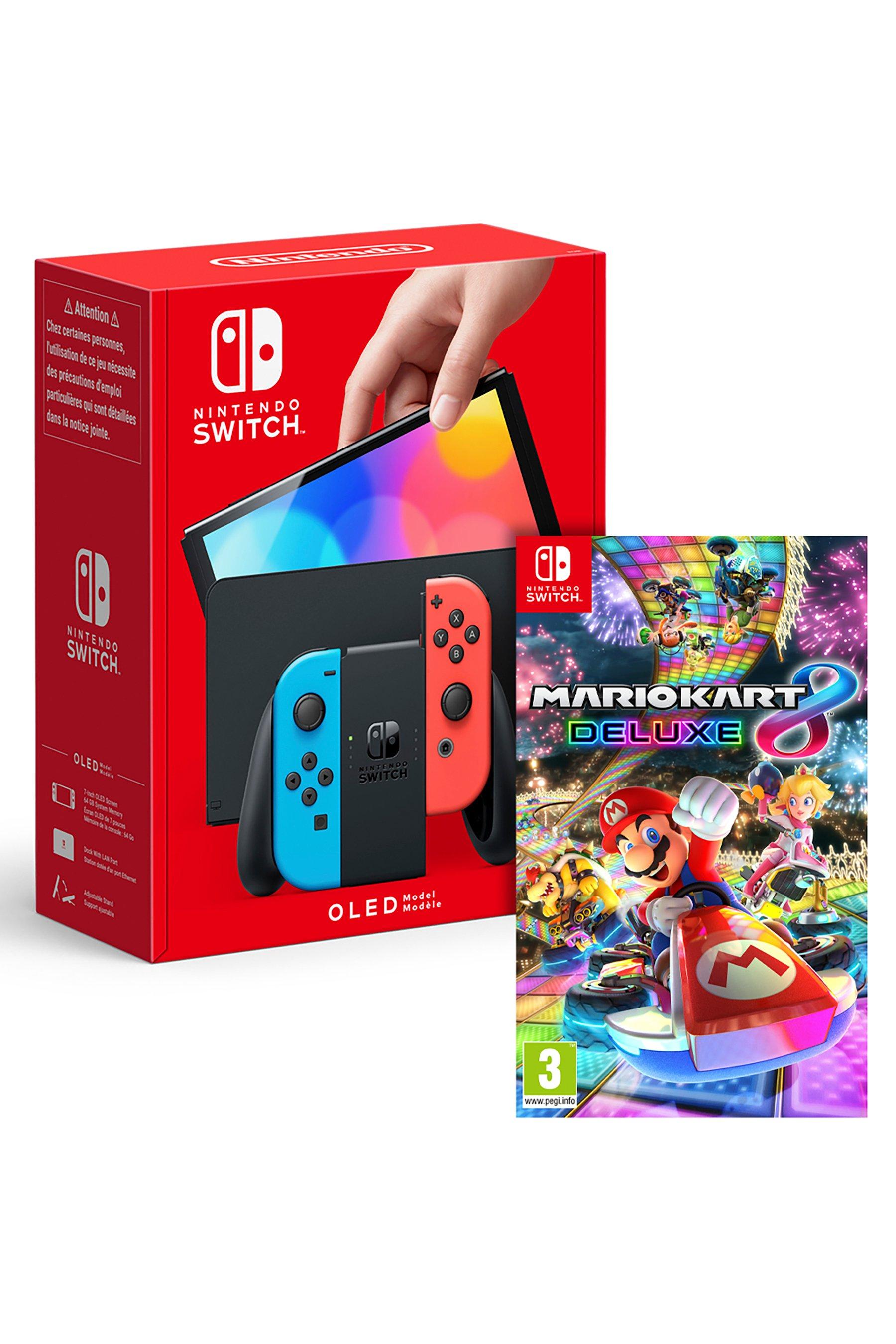 nintendo switch oled neon mario kart 8 deluxe bund | Nintendo switch ...