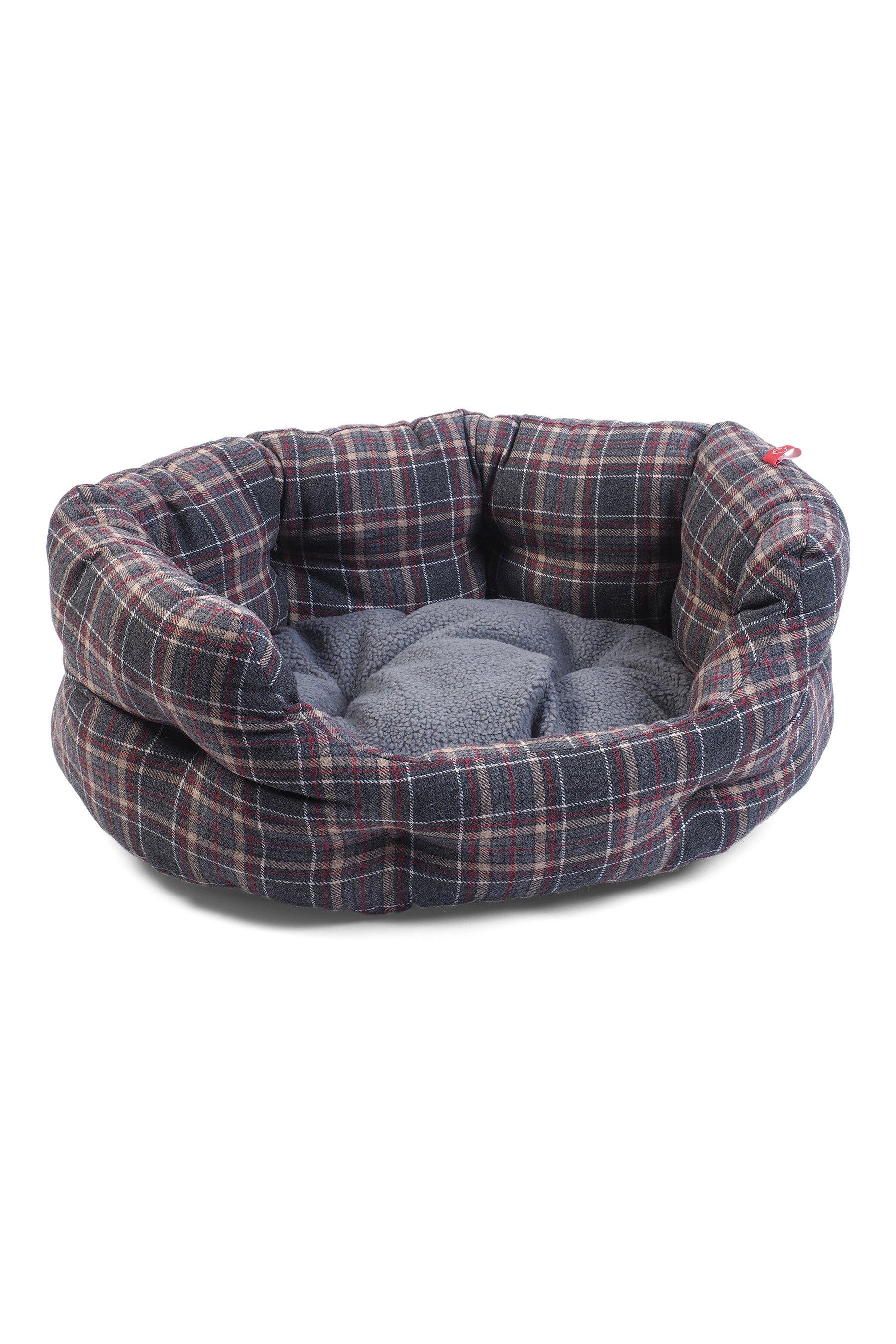 plaid dog beds