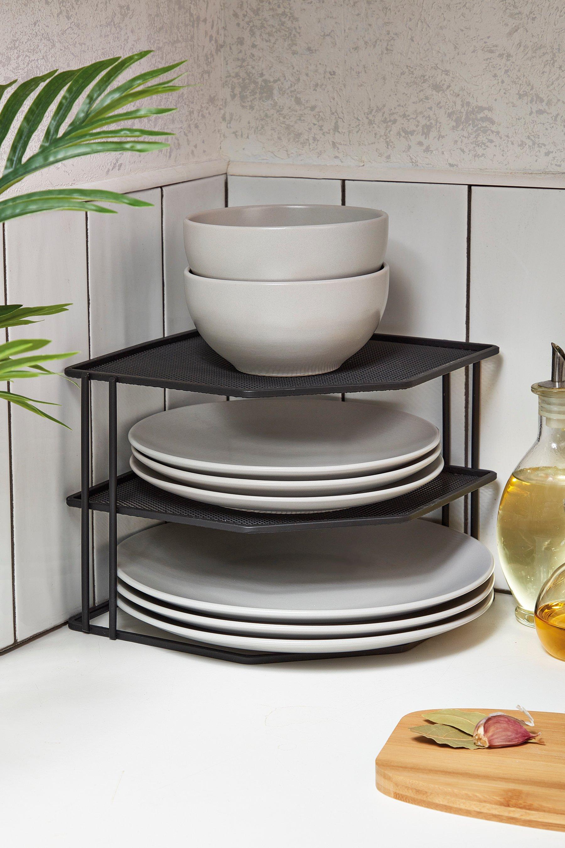 Homelife Black Wire Plate Organiser