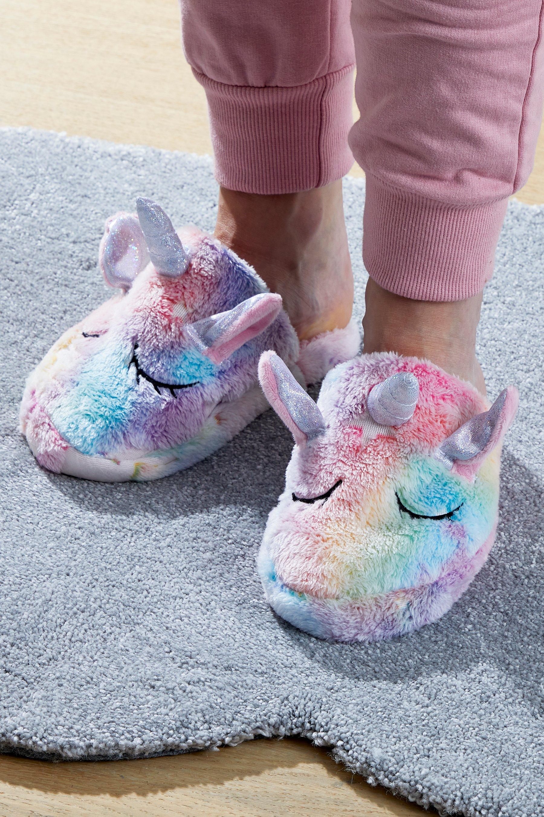 glow in the dark unicorn slippers