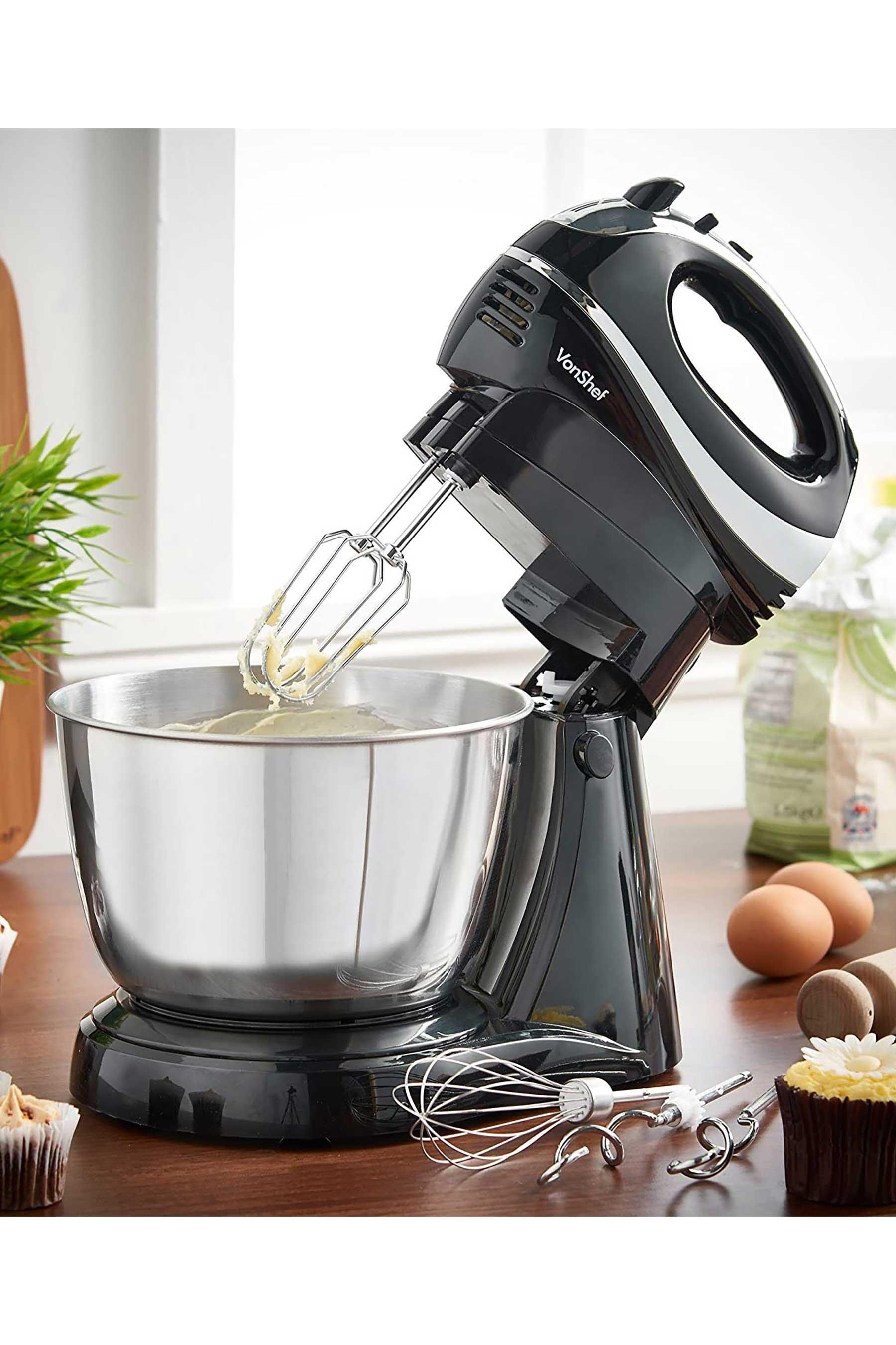 plade omdømme Bedrag VonShef 3.5L Hand Stand Mixer With Hand Whisk Stand | Studio