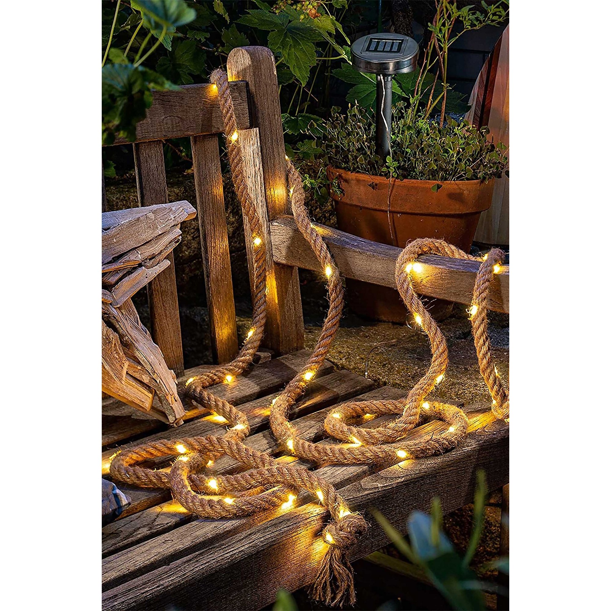 Image of 4m Decorative Rope with 50 Solar LED Lights