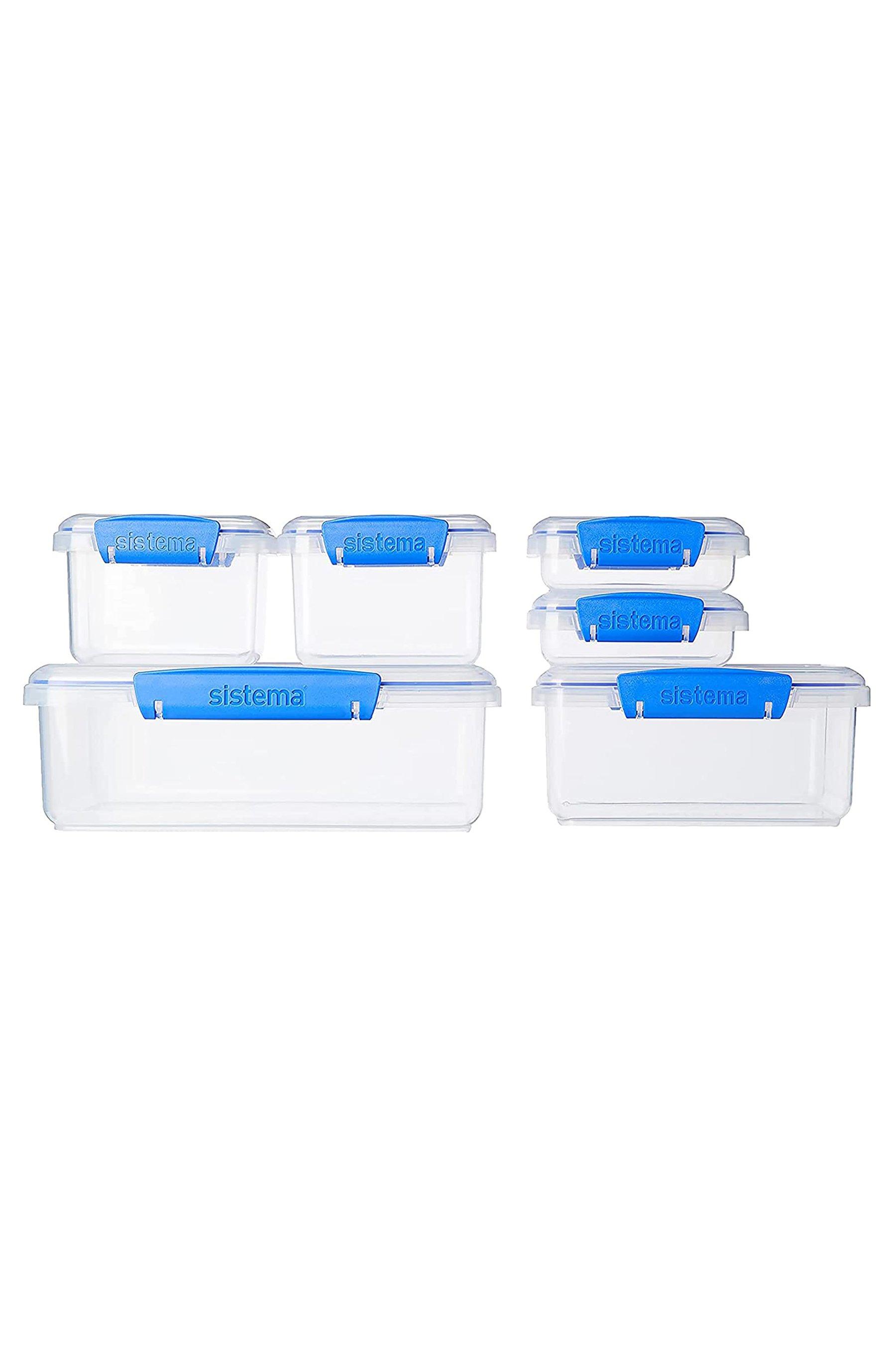 Sistema Klip It Pack of 6 Essentials Blue Clips Food Storage