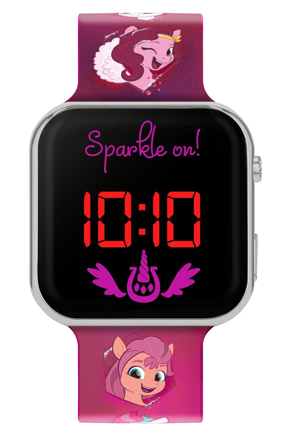 hasbro my little pony led digital watch - purple - plastic