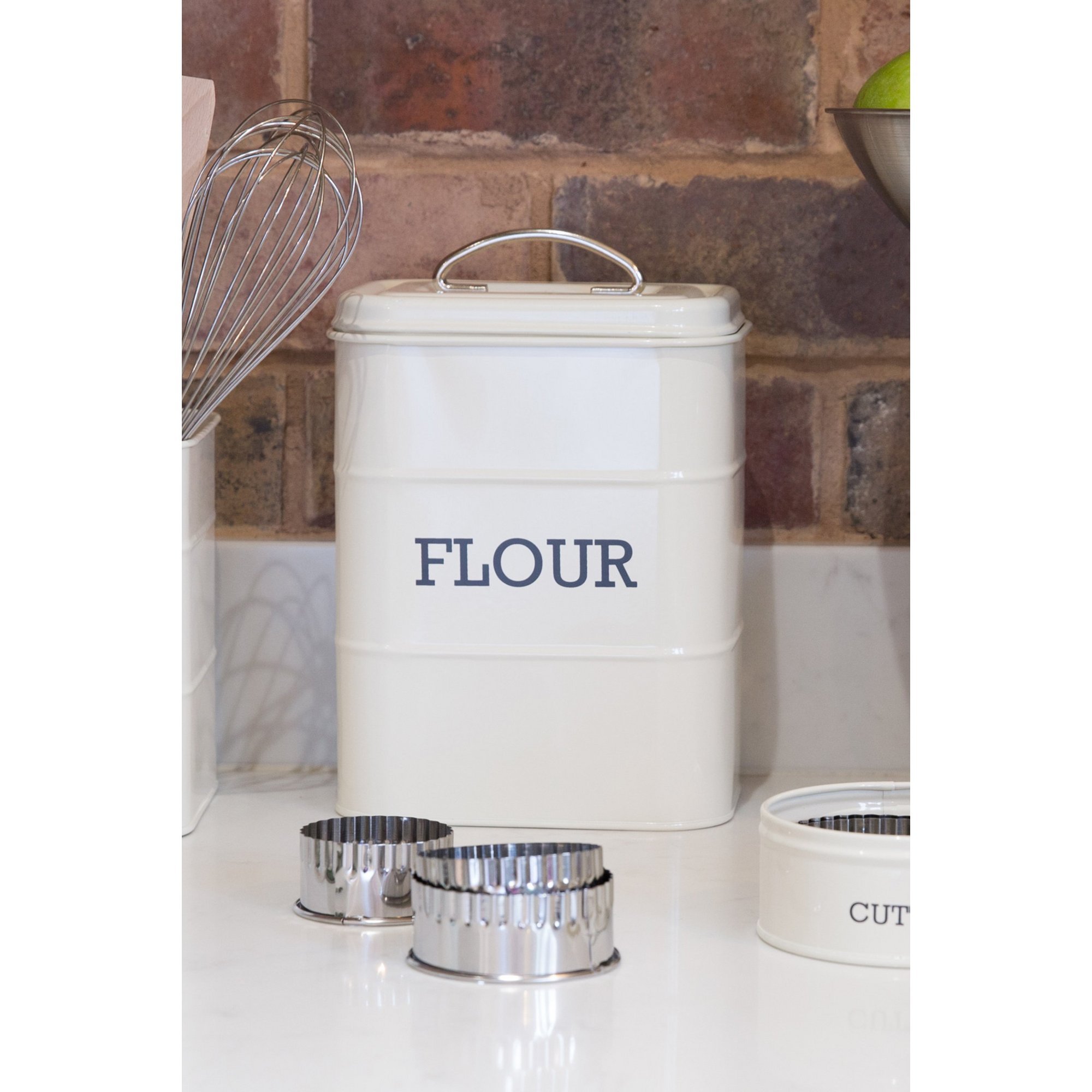 kitchencraft living nostalgia flour canister