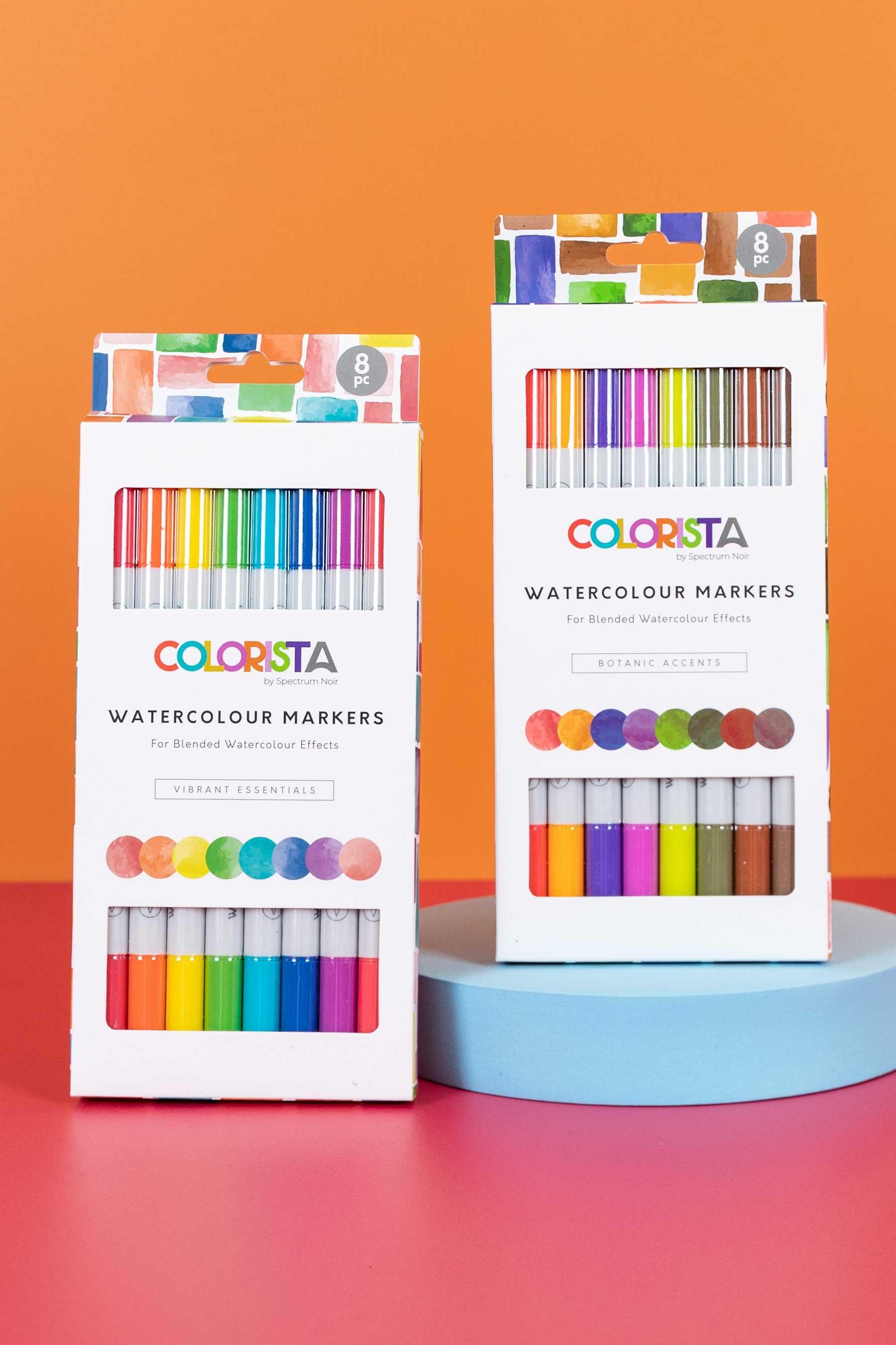 Colorista - Watercolour Markers - Vibrant Essentials - 8 Piece Set