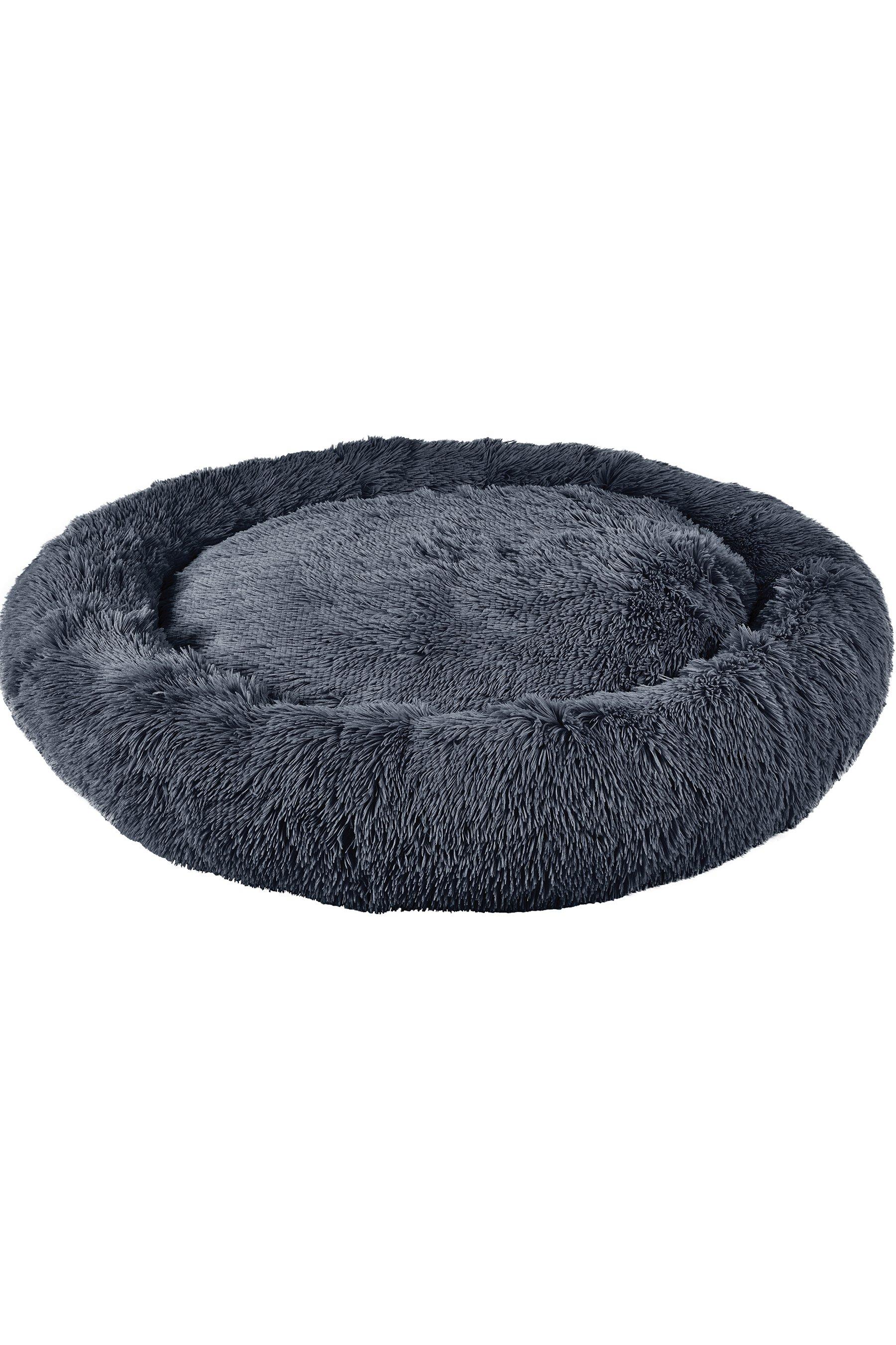 Bunty Seventh Heaven Grey Fluffy Dog Bed - Size: M