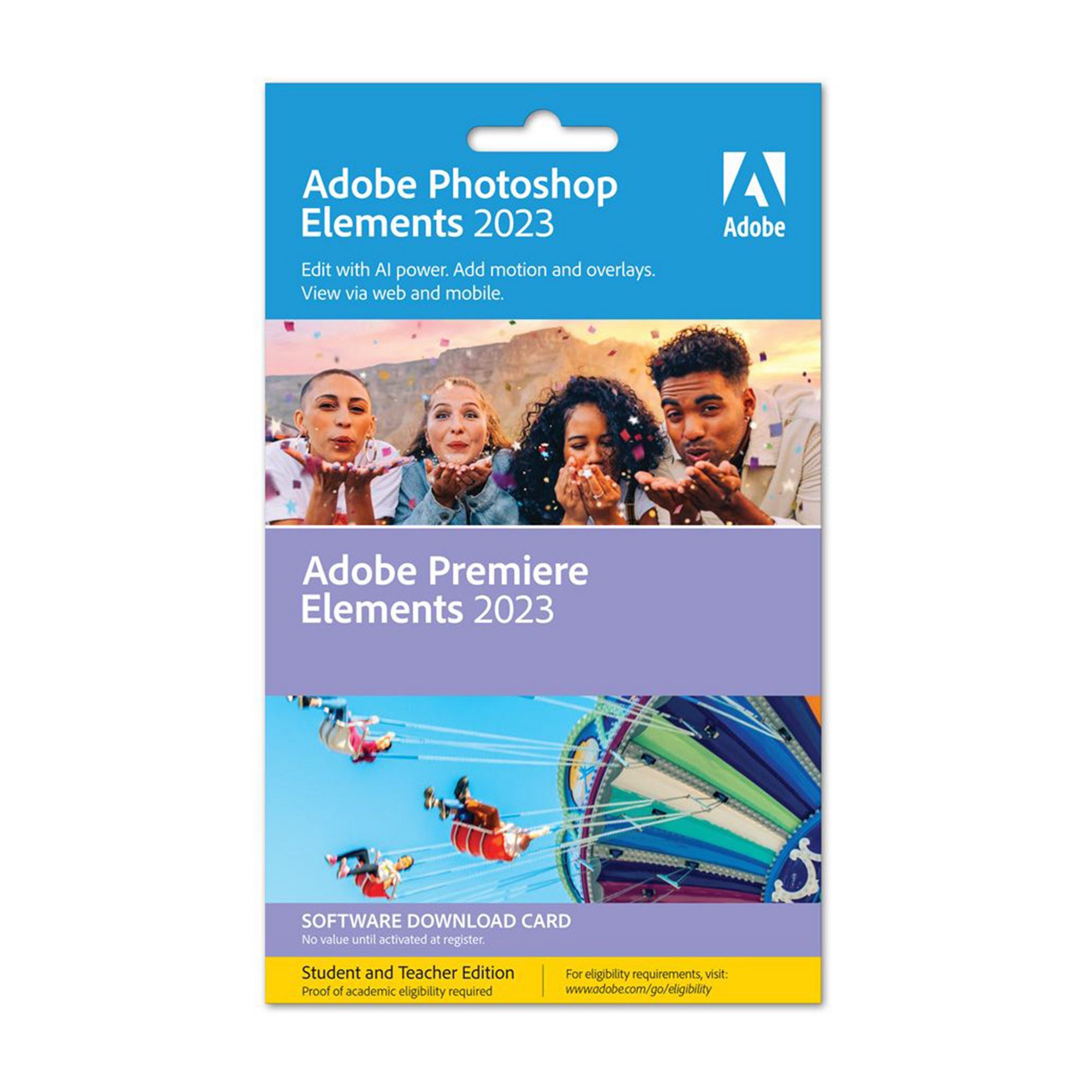 Adobe ADOBE Photoshop Elements 2023 and Premiere - Student Teacher Edition