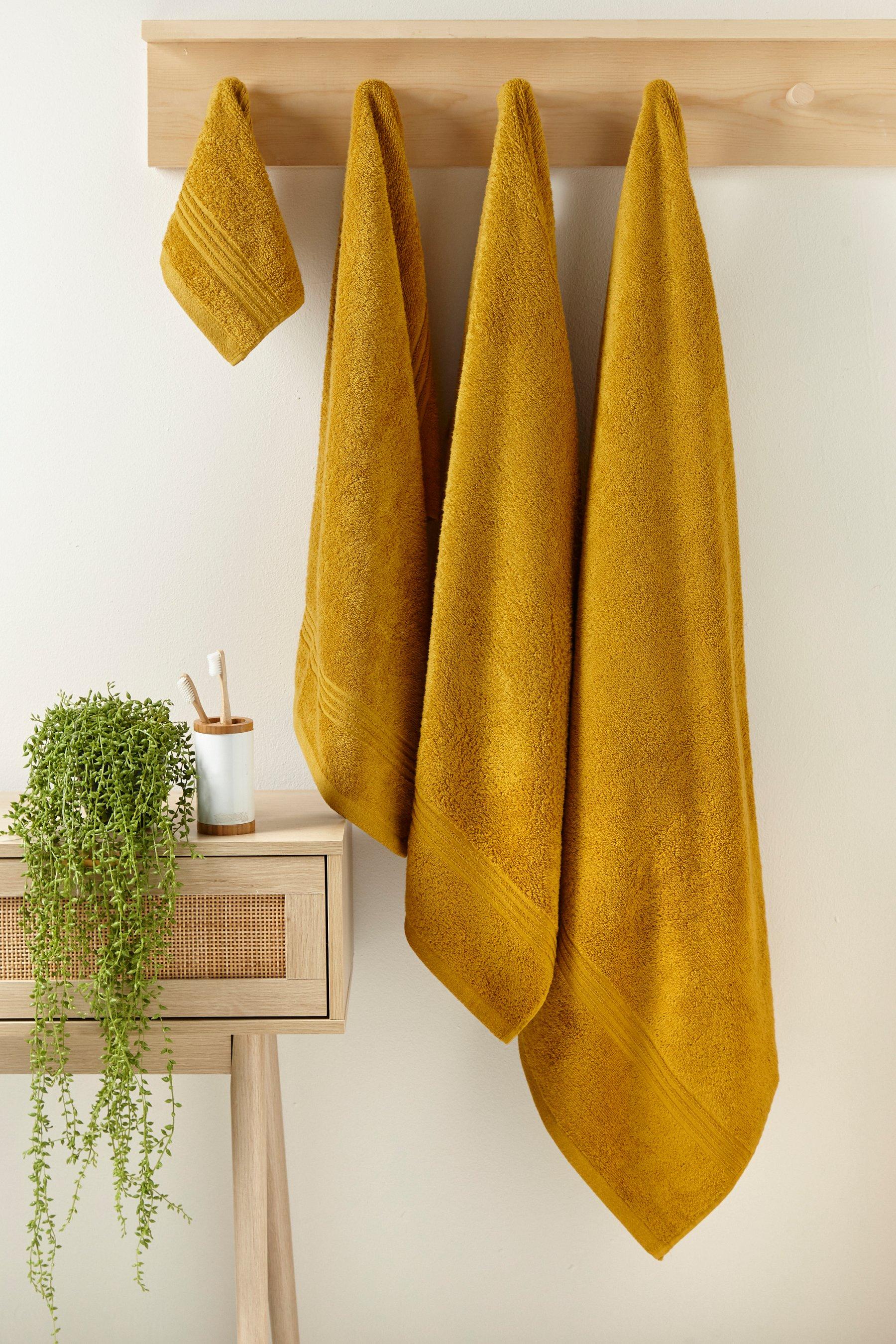 Ochre Yellow Egyptian Cotton Towel