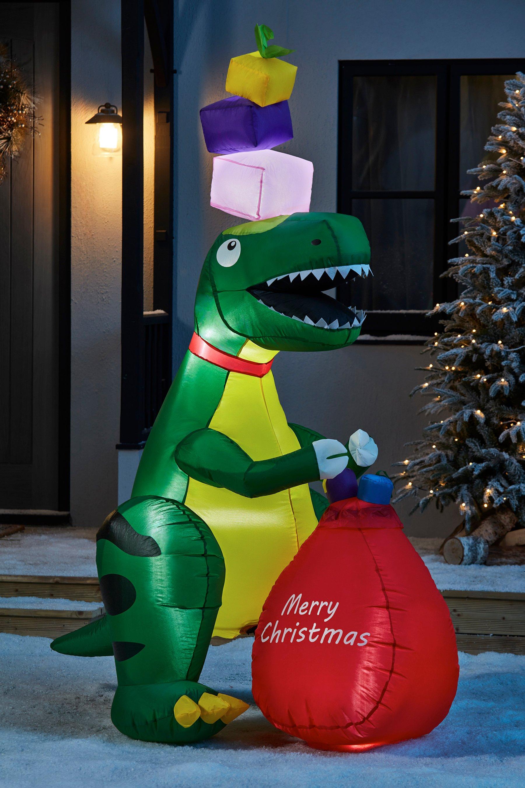 Inflatable Christmas Dino T Rex