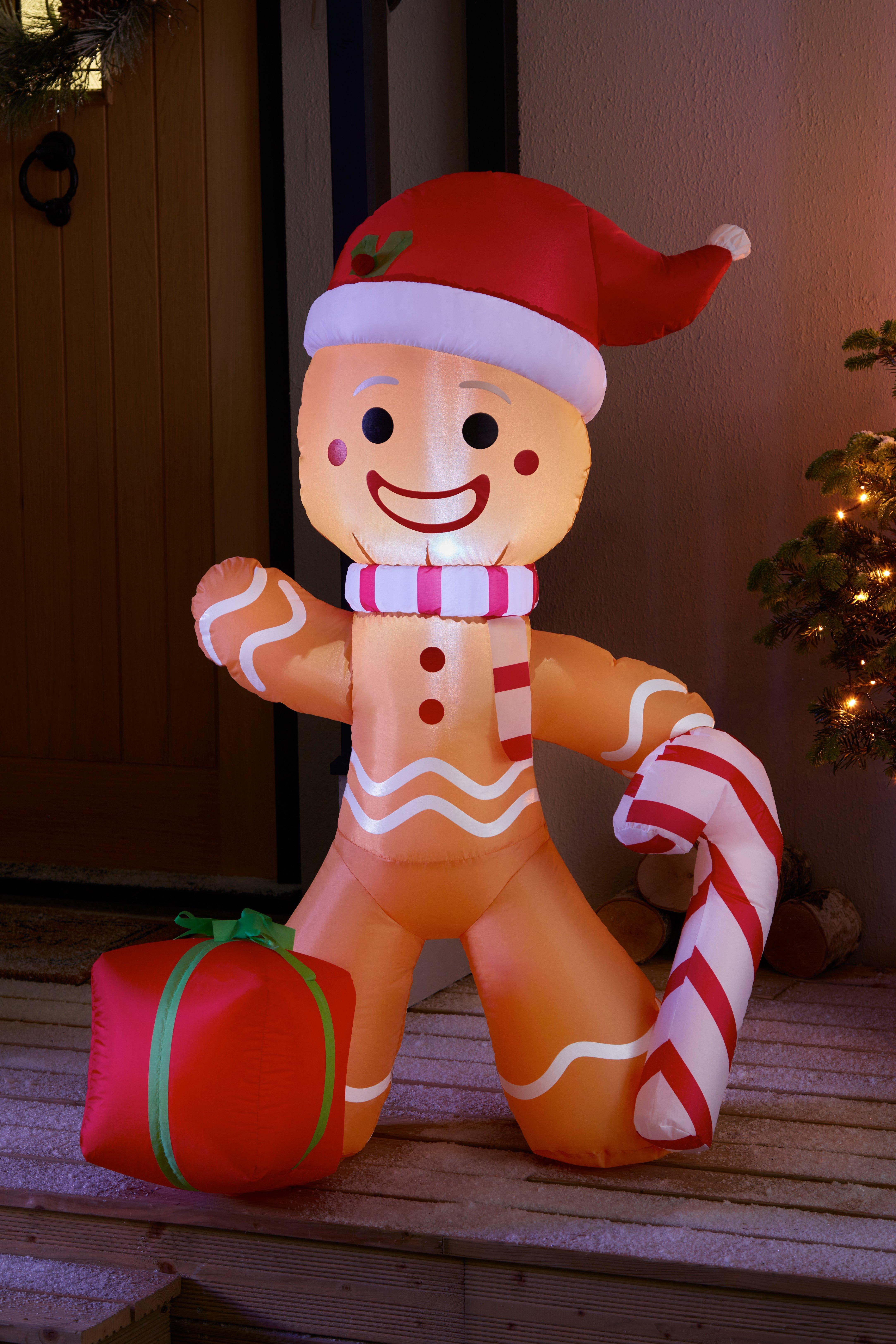 4ft Inflatable Gingerbread Man