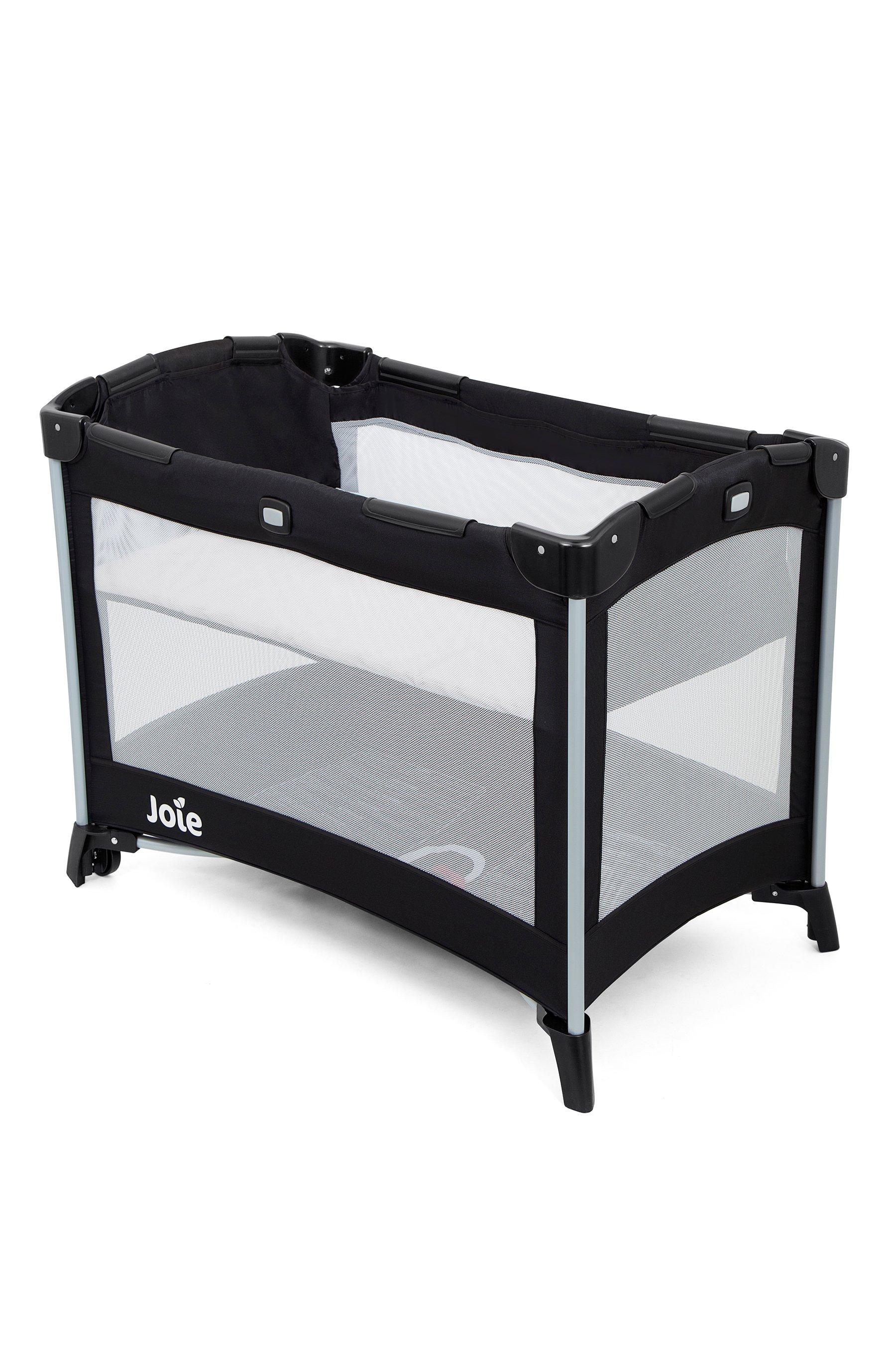Joie Kubbie Reduced Height Compact Travel Cot – Grey – Fabric