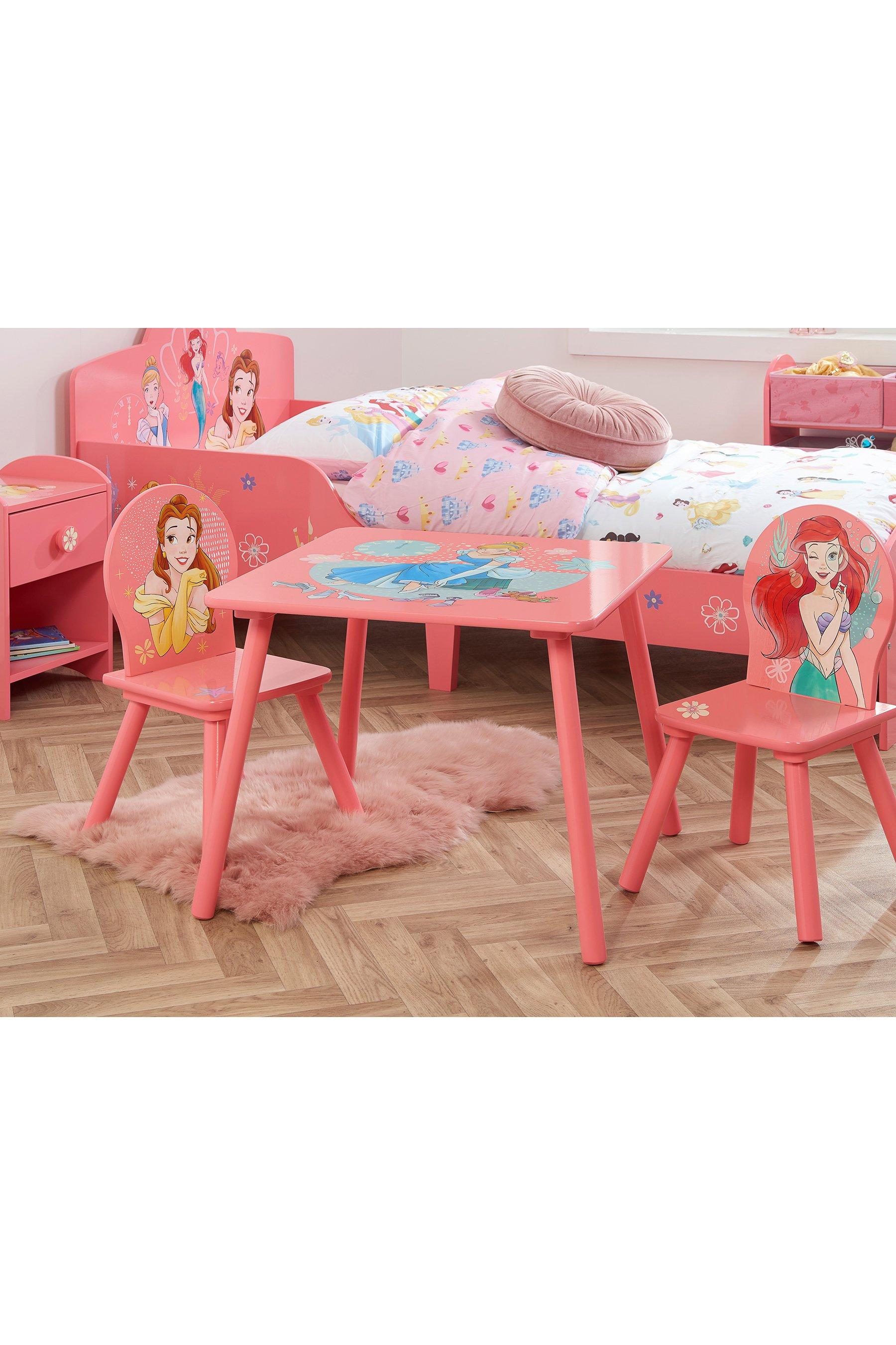 disney princess table and chairs - pink - mdf