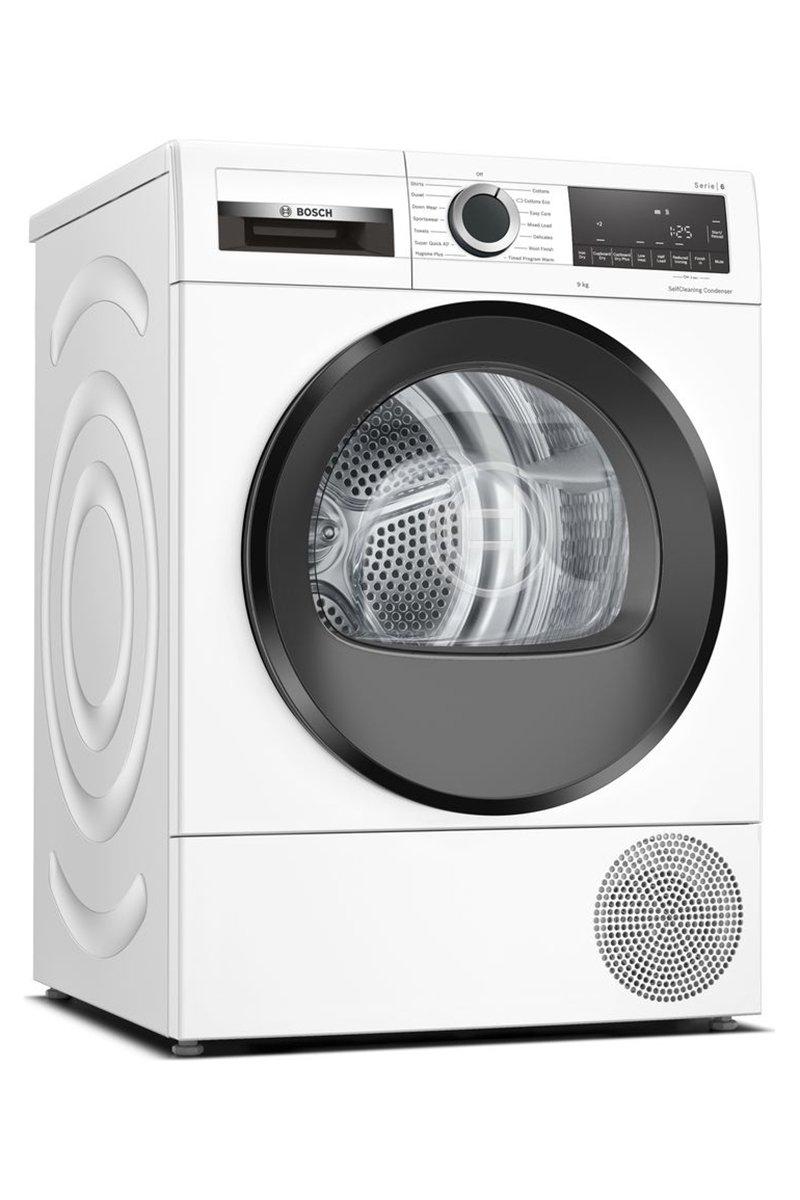 Bosch WQG245R9GB Series 6 Heat Pump Tumble Dryer, 9kg, Grey, A