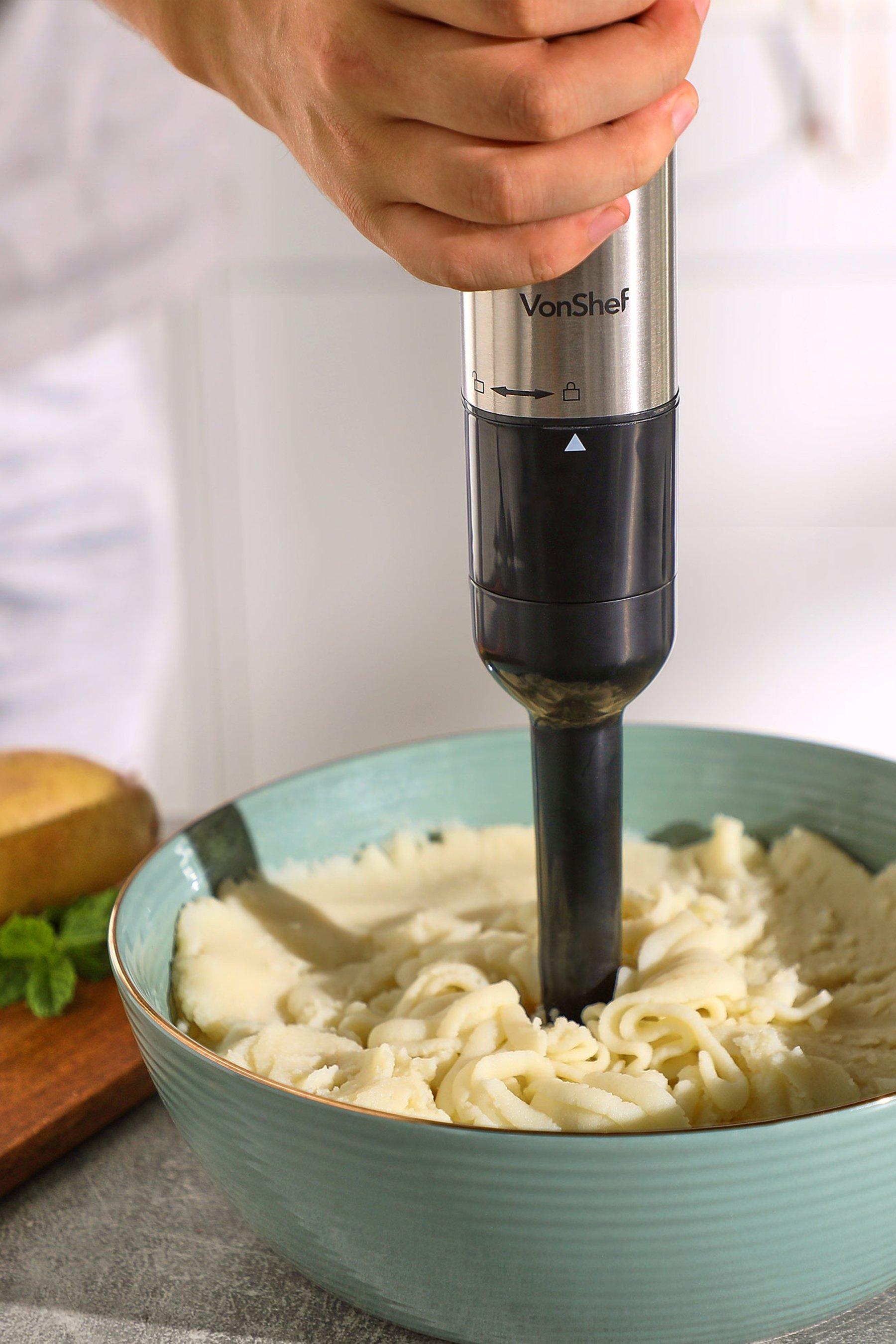 VonShef Electric 1000W Stainless Steel Potato Masher