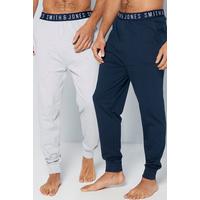 Image of Smith and Jones Pack of 2 Cuffed Lounge Pants