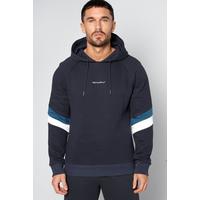 Image of TG Over Head Cut and Sew Navy Hoody