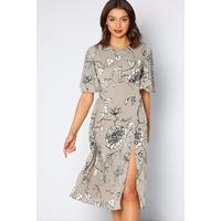 Image of AX Paris Floral Midi Dress with Split