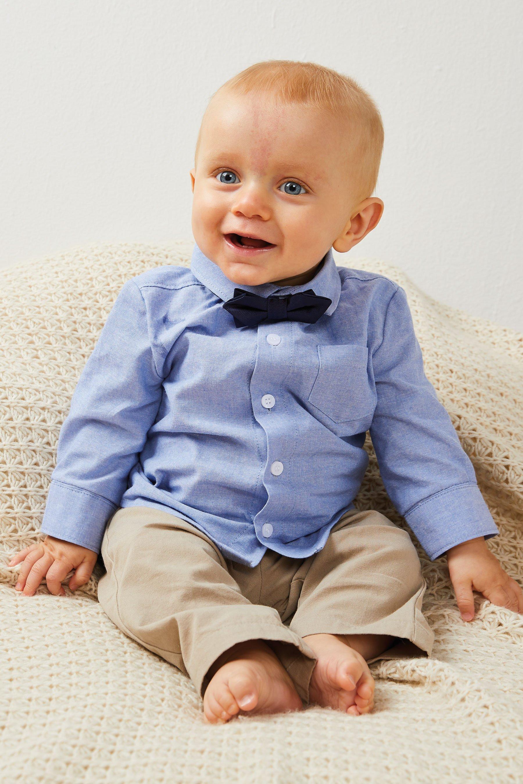 chambray baby shirt