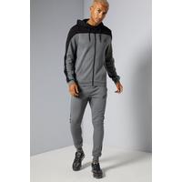 Image of Grey Cut and Sew Tracksuit