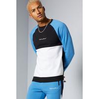 Image of TG Blue Panel Colour Block Sweatshirt