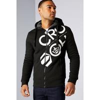 Image of Crosshatch Sherpa Lined Chunky Sweat Jacket