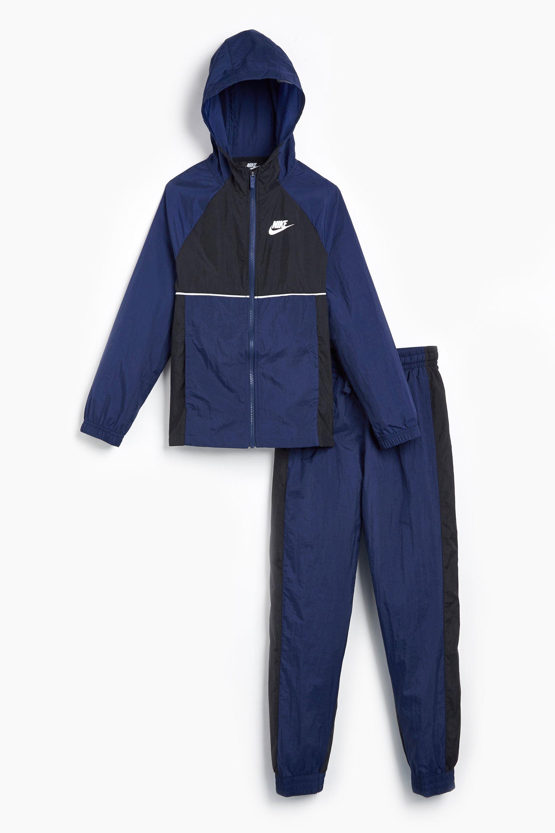 nike stripe tracksuit