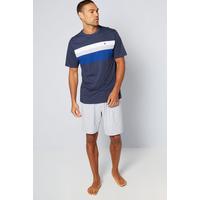 Image of Fashion Jersey Cut and Sew Shortie Lounge Set