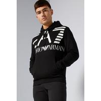Image of Emporio Armani EA7 Big Logo Black Hoody