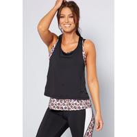 Image of Animal Print Active Layered Top
