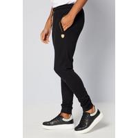 Image of 883 Police Contrast Pocket Black Joggers