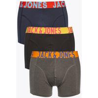 Image of Jack and Jones Core Pack of 3 Colour Band Trunks