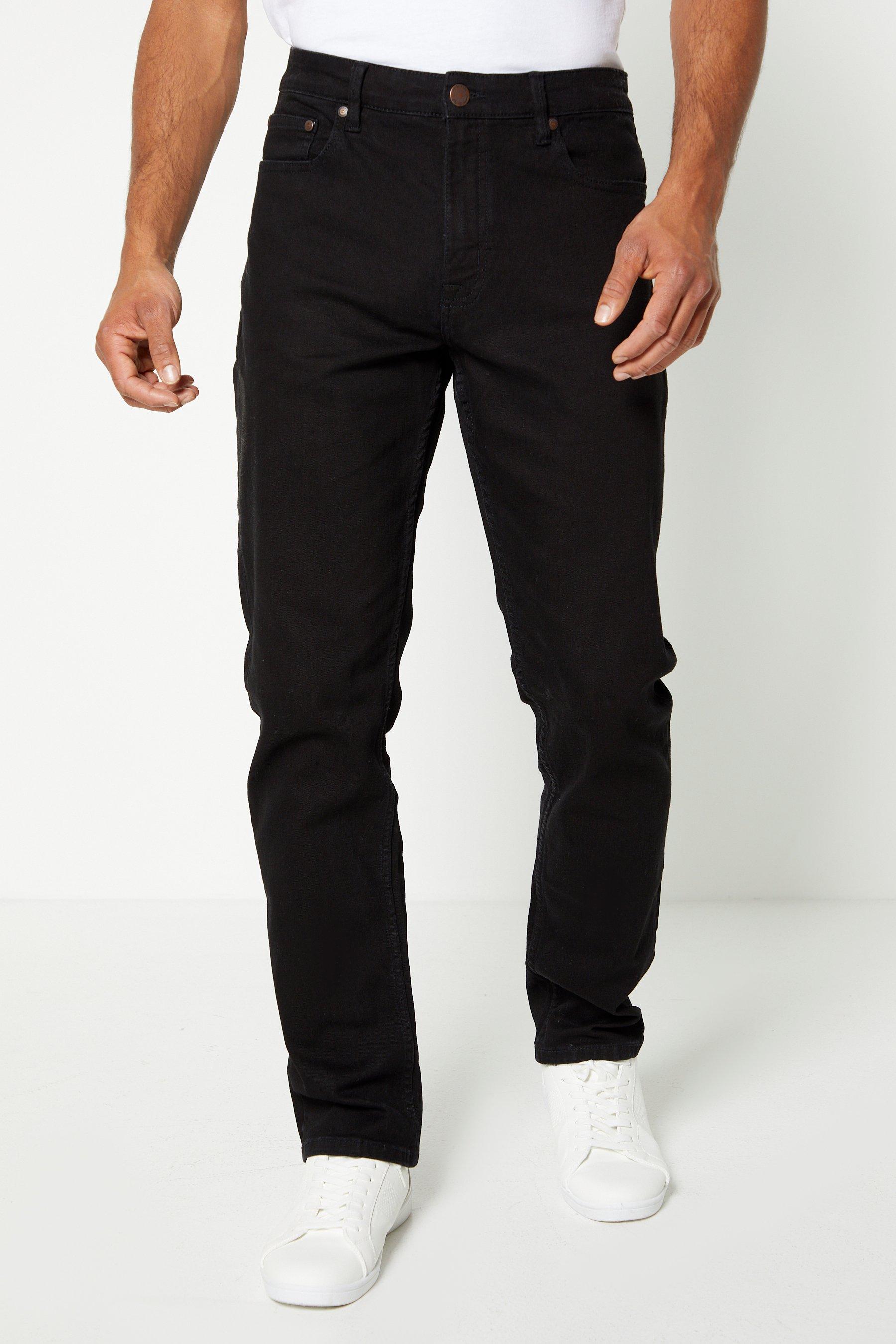 ben sherman black straight fit jeans - mens - size: 30 waist 30 leg