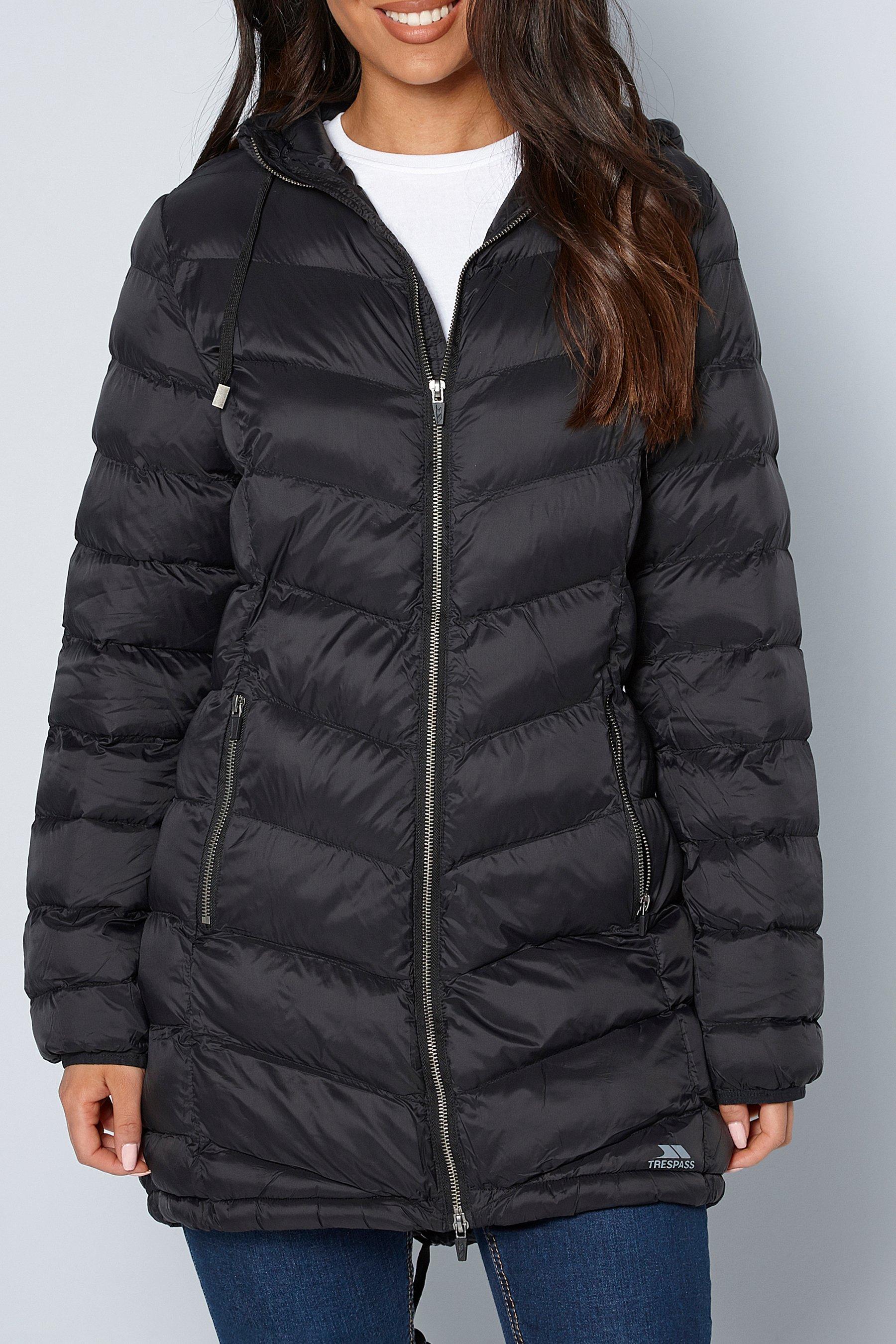Black Longline Waterproof Tweak Jacket 