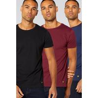 Image of Lyle and Scott Pack of 3 Plain Lounge T-Shirts
