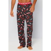 Image of Coca-Cola Printed Slim Christmas Lounge Pants